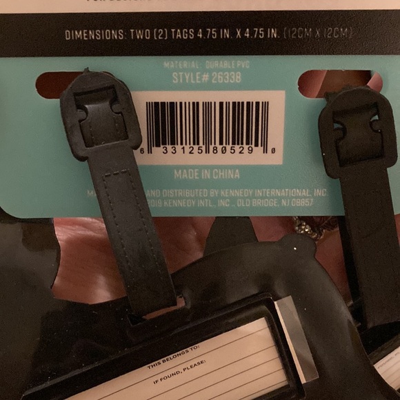 4 Pack Luggage Dog travel tags Christmas-themed - Picture 2 of 2